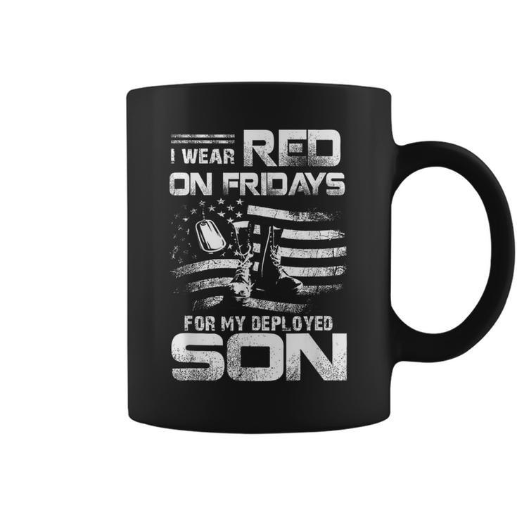 I Wear Red On Friday For My Son Support Our Troops Coffee Mug