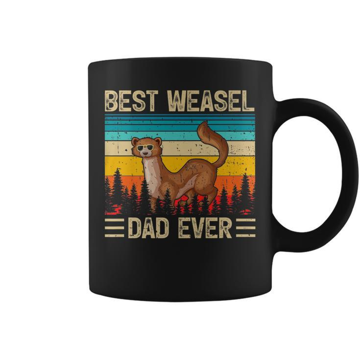 Weasel Vintage Best Weasel Dad Ever Father's Day Coffee Mug