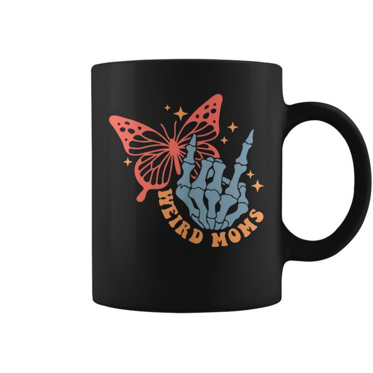 Weird Moms Build Character Mother's Day Mom Groovy Mom Coffee Mug