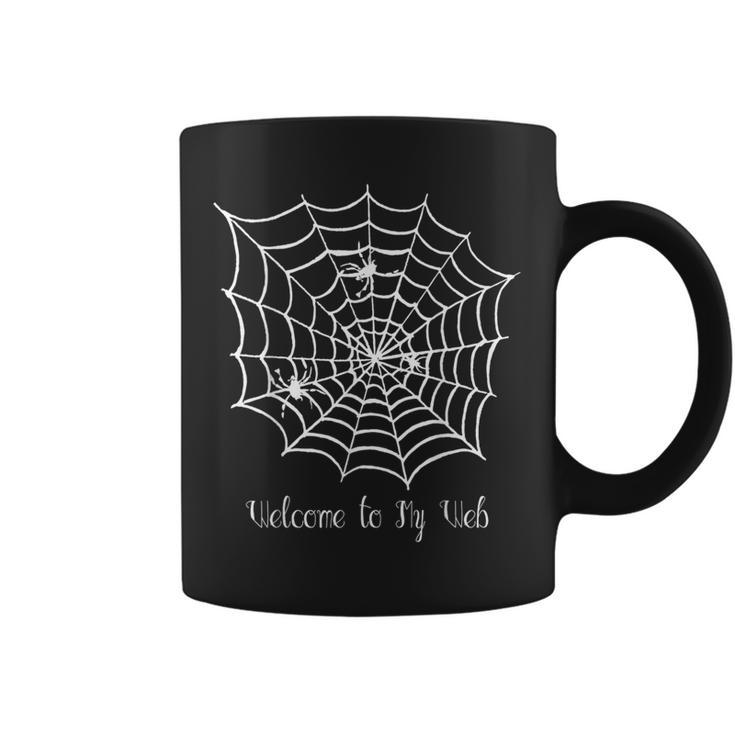Welcome To My Web Spider Web Coffee Mug
