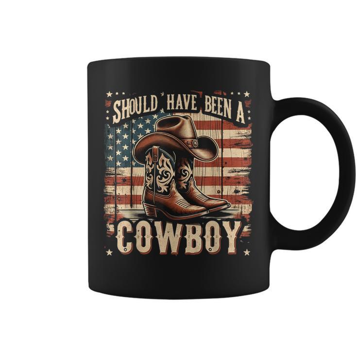 Western Cowboy Hat Boots I Should Have Been A Cowboy Coffee Mug