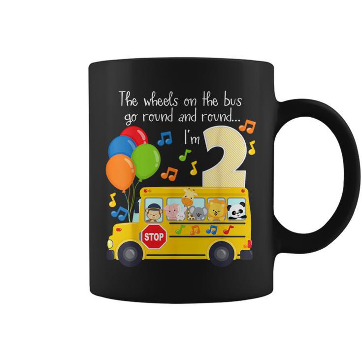 The Wheels On The Bus 2Nd Birthday 2 Yrs Old Family Matching Coffee Mug