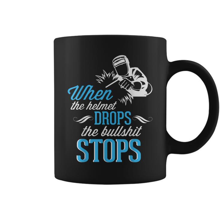 When Helmet Drops Welder Welding Father Dad Coffee Mug