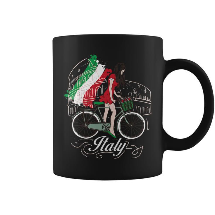 When In Rome Beautiful Woman Italy Coffee Mug