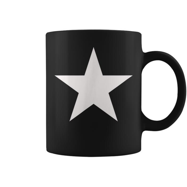 White Snow Star On Multiple Colors Coffee Mug