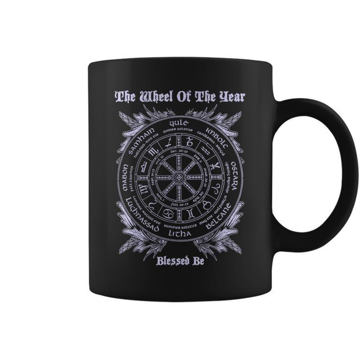 Wicca Wheel Of The Year T Blessed Be T Coffee Mug