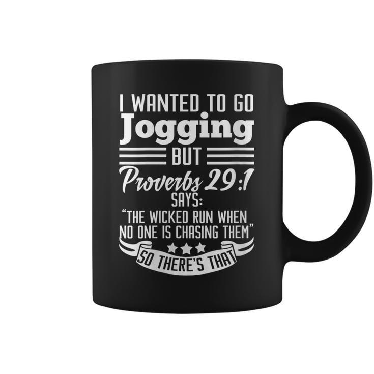 The Wicked Run When No One Is Chasing Them Running Coffee Mug