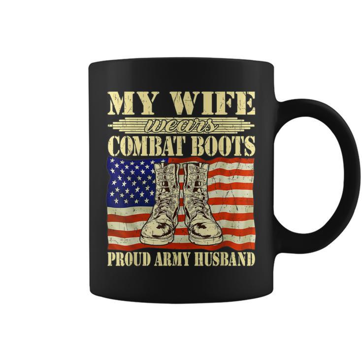 My Wife Wears Combat Boots Military Proud Army Husband Coffee Mug