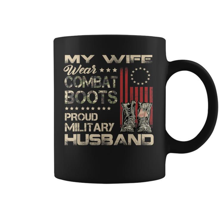 My Wife Wears Combat Boots Proud Military Husband Coffee Mug