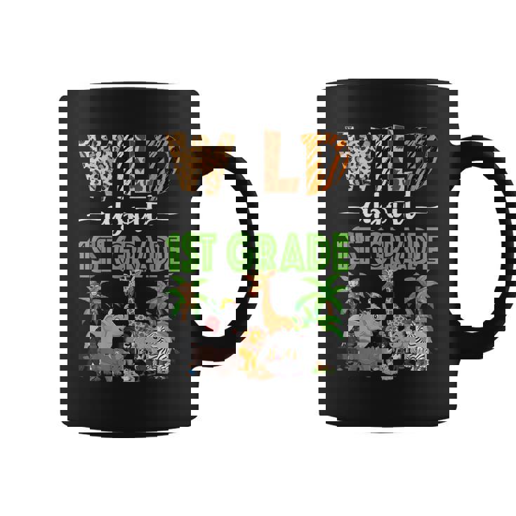 Wild About 1St Grade Teacher Student First Grade Zoo Safari Coffee Mug