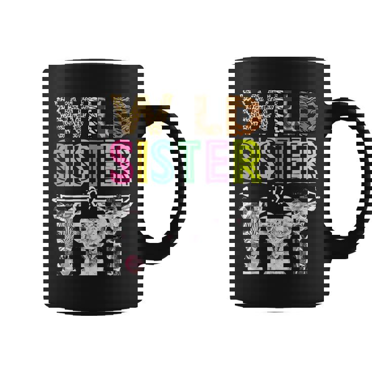 Wild Sister Zoo Theme Birthday Safari Jungle Matching Party Coffee Mug