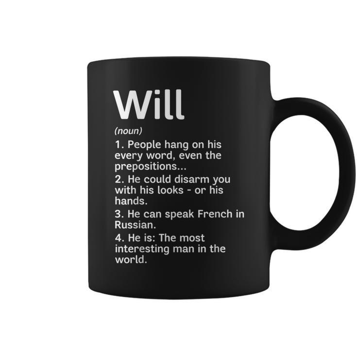 Will Name Definition Meaning Interesting Coffee Mug