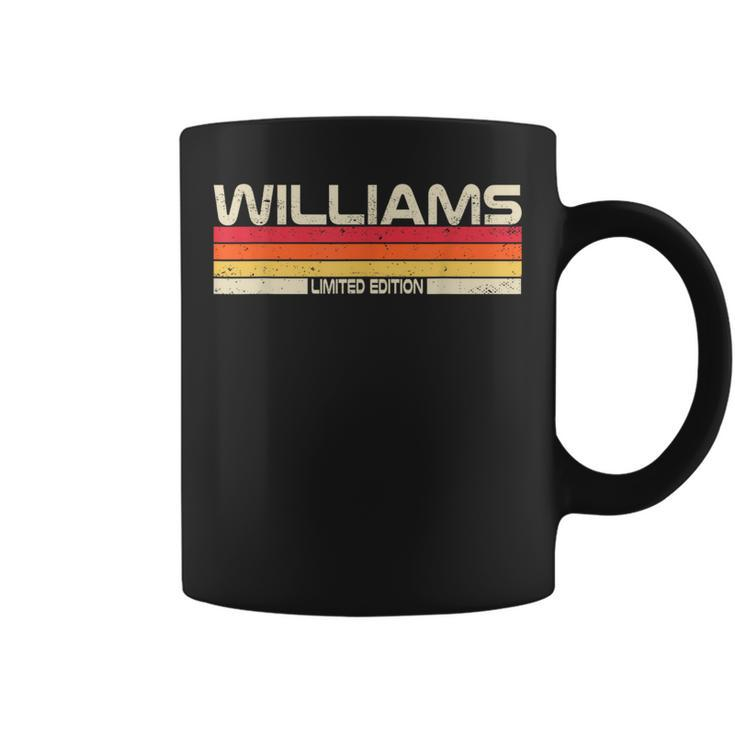 Williams Surname Birthday Family Reunion 80S 90S Sunset Coffee Mug