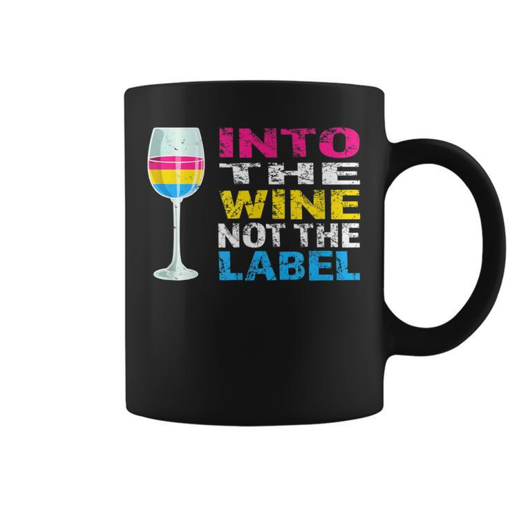 Into The Wine Not The Label Pansexual Lgbtq Pride Vintage Coffee Mug