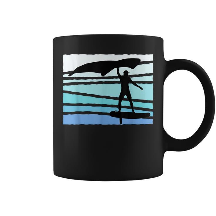 Wing Foil Wing Surfer Surfer Foiler Vintage Retro Coffee Mug