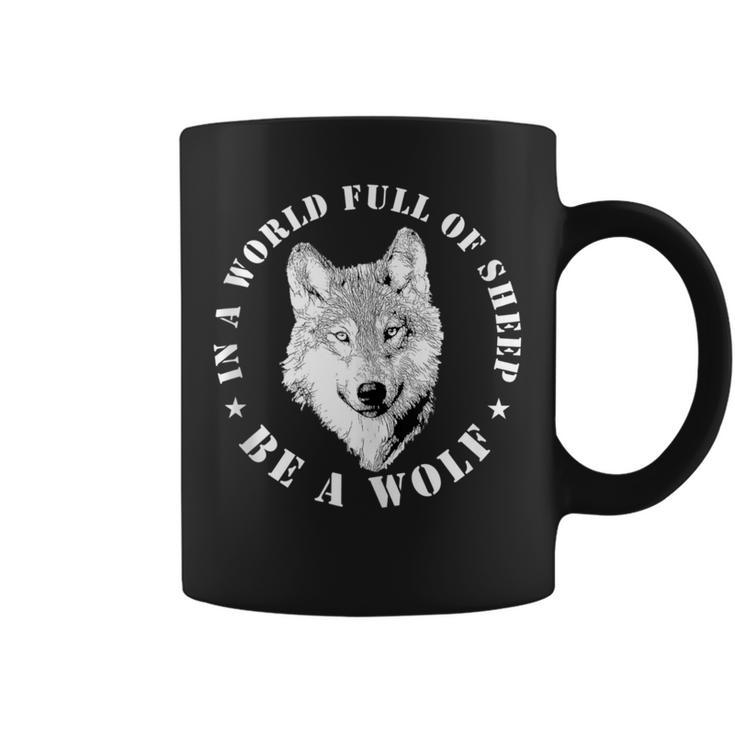 Wolves Inspiration Quote Wolf Leader Wolve Motivation Coffee Mug