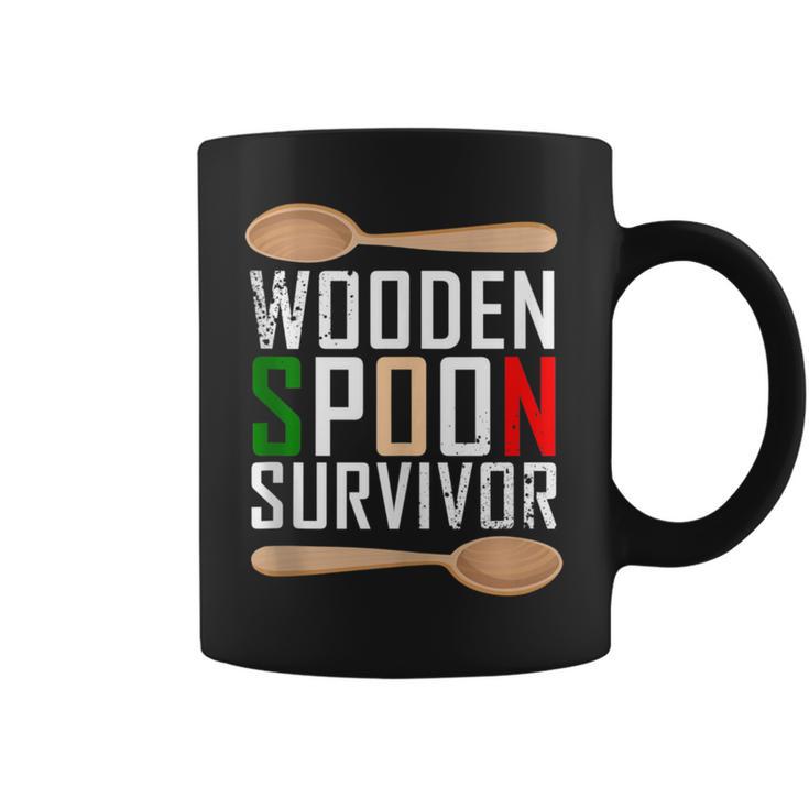 Wooden Spoon Survivor Native Italian Joke Coffee Mug