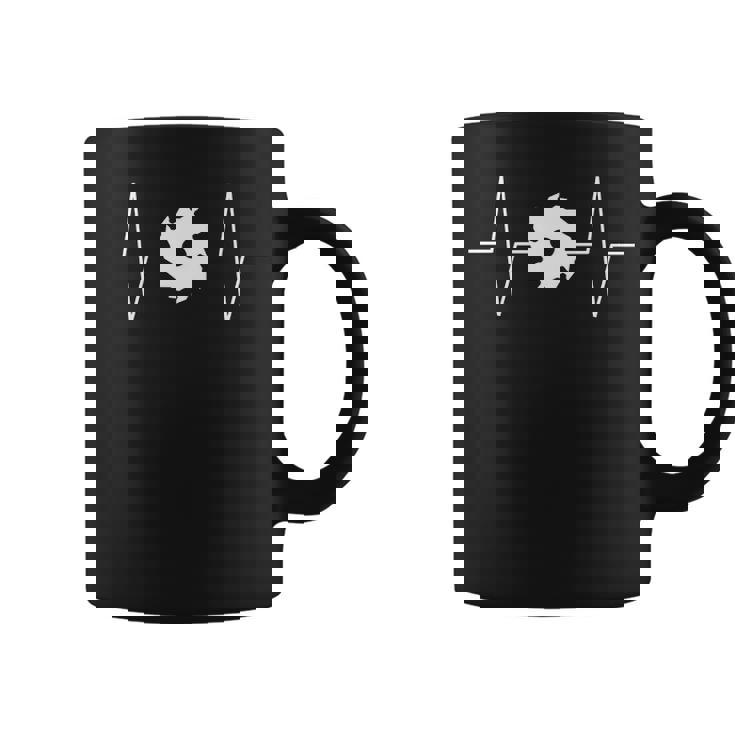 Woodworker Circular Saw Blade Heartbeat Ekg Pulse Coffee Mug