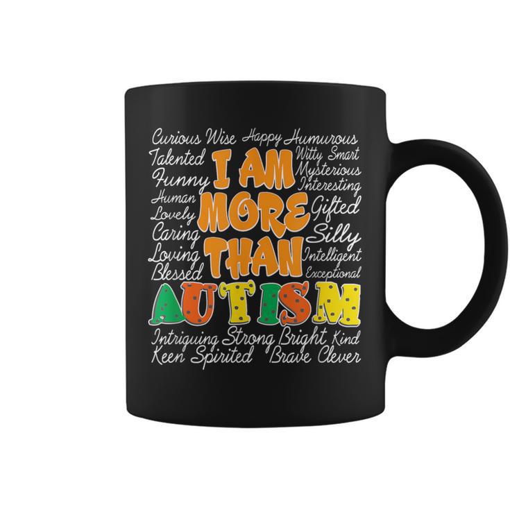 Word Cloud Puzzle Piece Inspirational Autism Awareness Coffee Mug