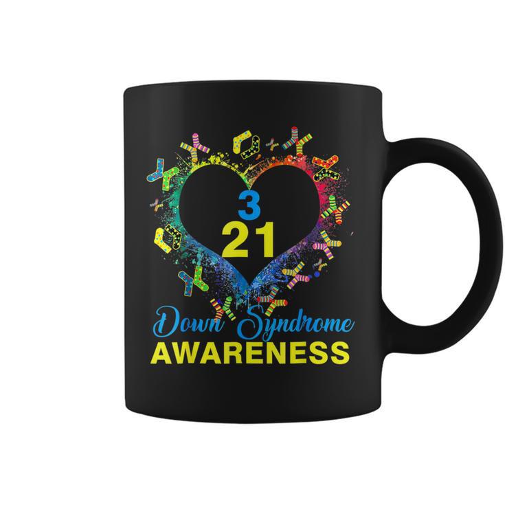 World Down Syndrome Day Awareness Socks Heart 21 March Coffee Mug