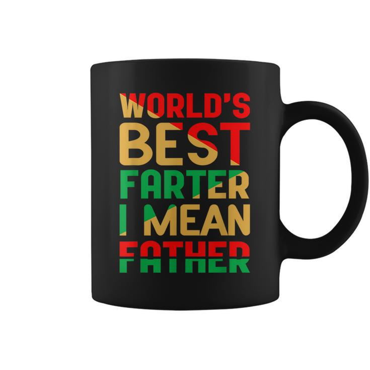 Worlds Best Farter I Mean Father Fathers Day Black Dad Coffee Mug