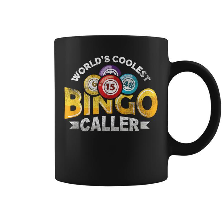 World's Coolest Bingo Caller Vintage Bingo Balls Coffee Mug