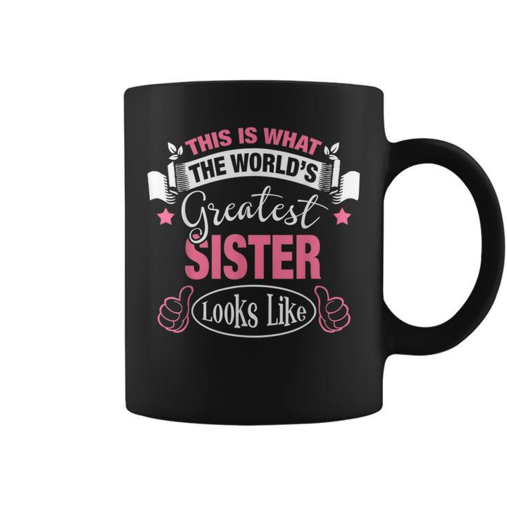 What World's Greatest Sister Looks Like Christmas Coffee Mug