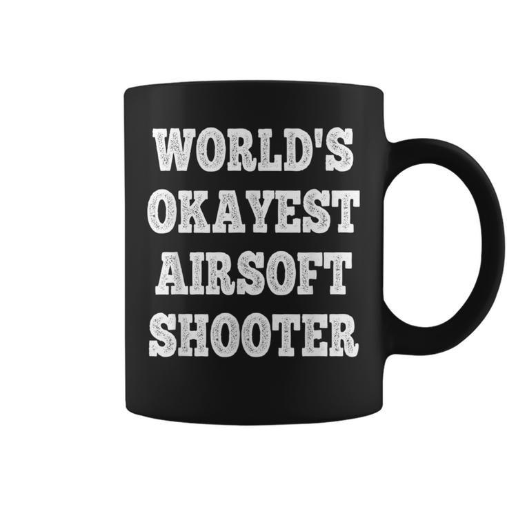 World's Okayest Airsoft Shooter Quote Coffee Mug