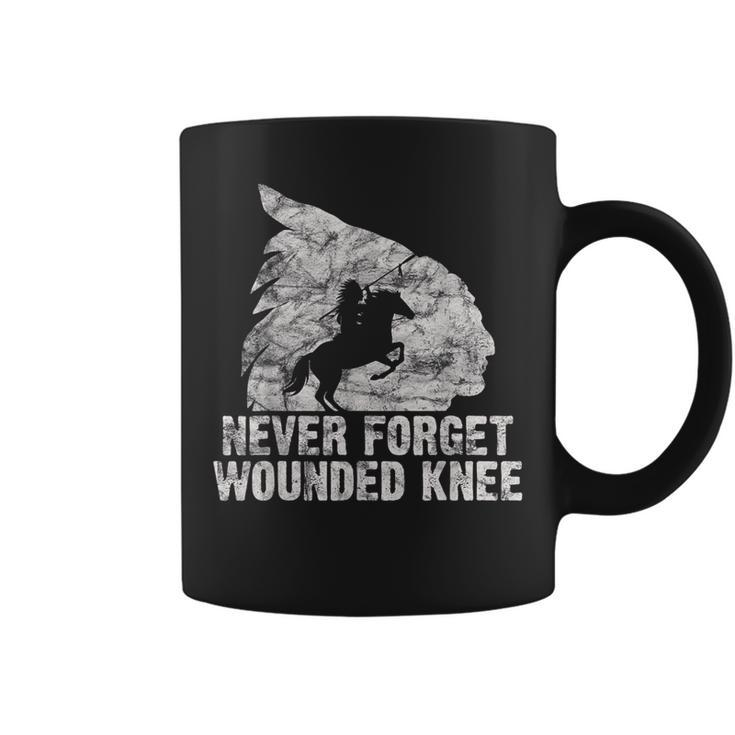 Wounded Knee Native American Lakota Tribe Chief Vintage Coffee Mug