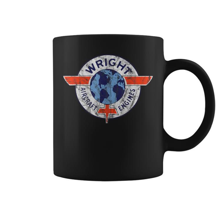 Wright Aircraft Engines Vintage Retro Aviation Coffee Mug