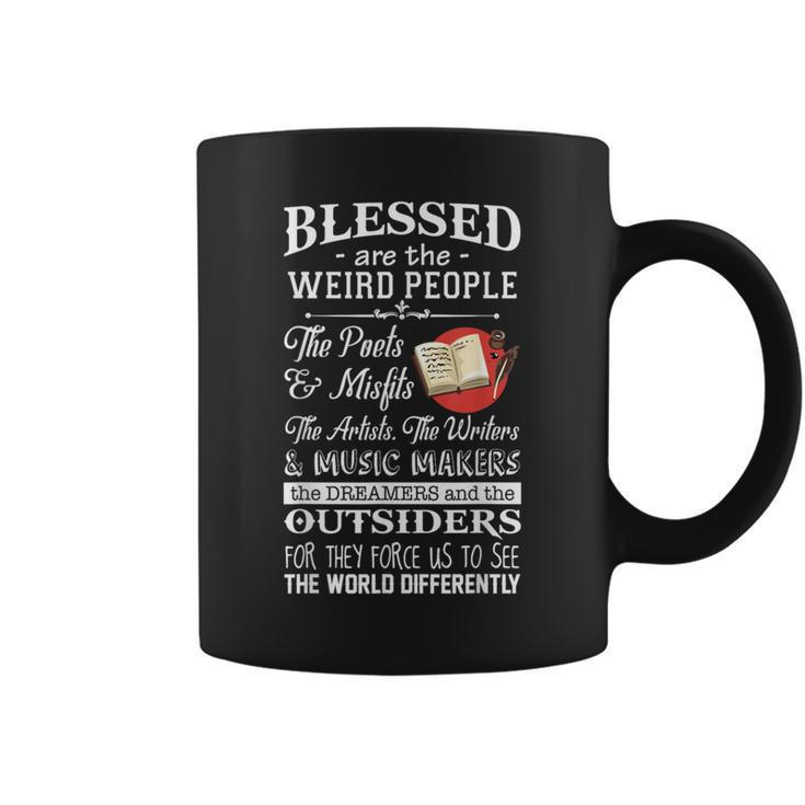 The Writers Actors Blessed Are The Weird People Coffee Mug