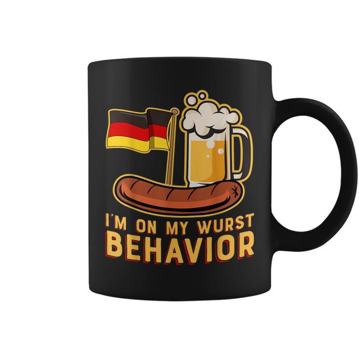 Wurst Behavior German Oktoberfest Beer Coffee Mug