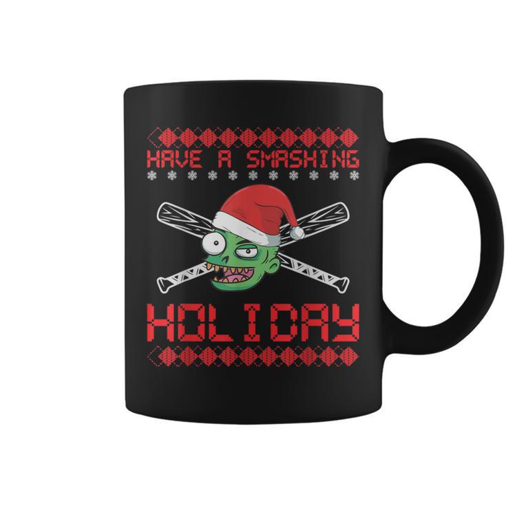 Xmas Ugly Zombie Baseball Chistmas Coffee Mug