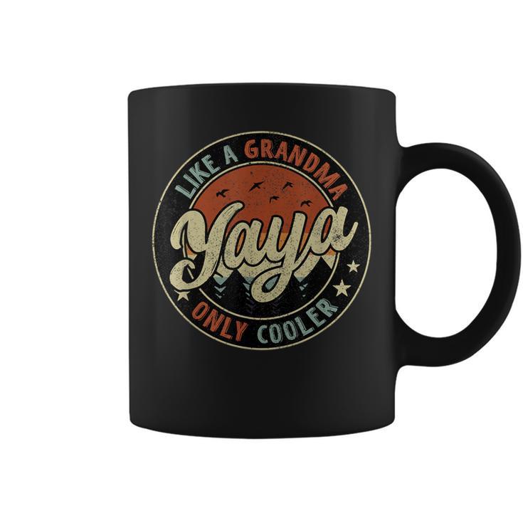 Yaya Like A Grandma Only Cooler Retro Mother's Day Coffee Mug