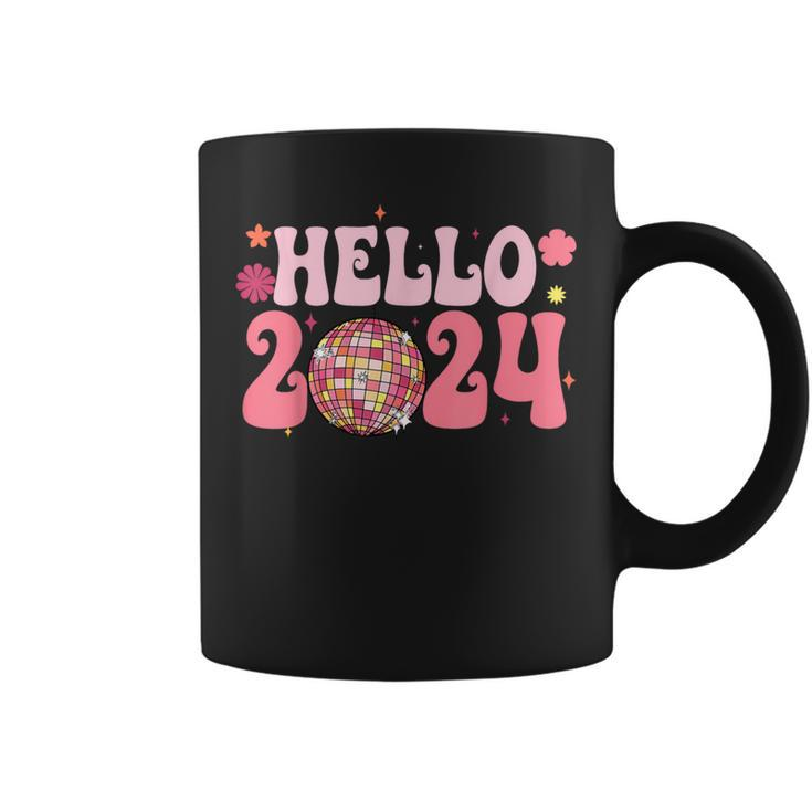 Year End Party Merry Christmas Happy New Year Hello 2024 Coffee Mug