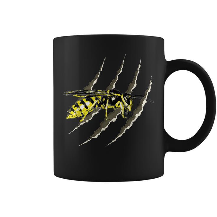 Yellow Jacket Wasp Tear Punk Emo Goth Coffee Mug