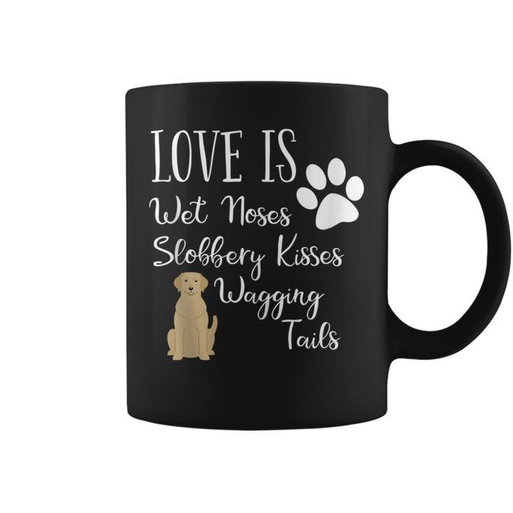 Yellow Labrador Retriever Dog Love Lab Drawing Saying Coffee Mug