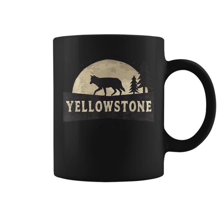 Yellowstone National Park Distressed Vintage Style Coffee Mug