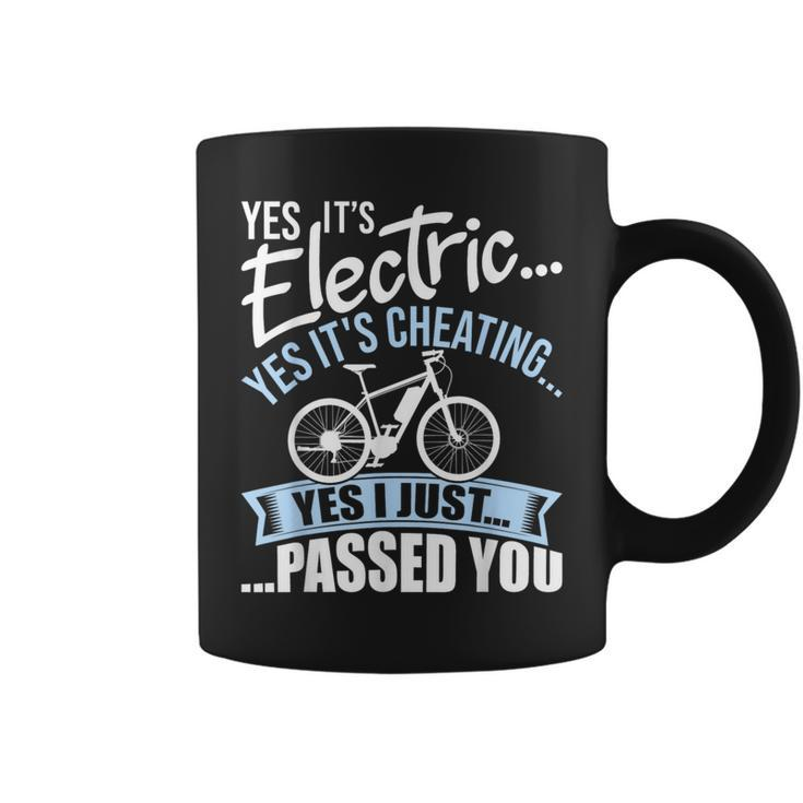 Yes It's Electric Yes It's Cheating E-Bike Electric Bicycle Coffee Mug