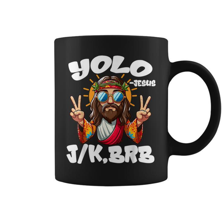 Yolo Jk Brb Jesus Christians Easter Day Resurrection Coffee Mug