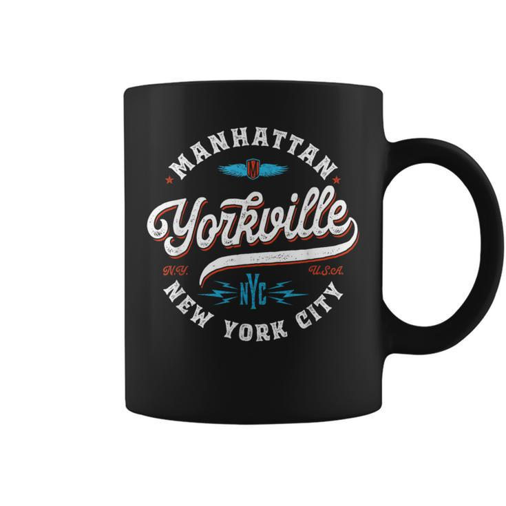 Yorkville Manhattan New York Vintage Graphic Coffee Mug