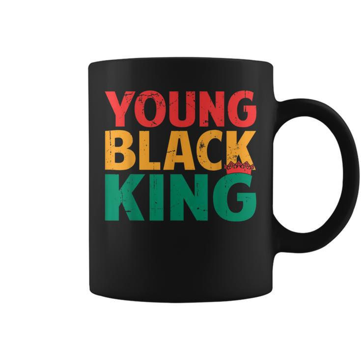 Young Black King African American Black Heritage Afro Boys Coffee Mug