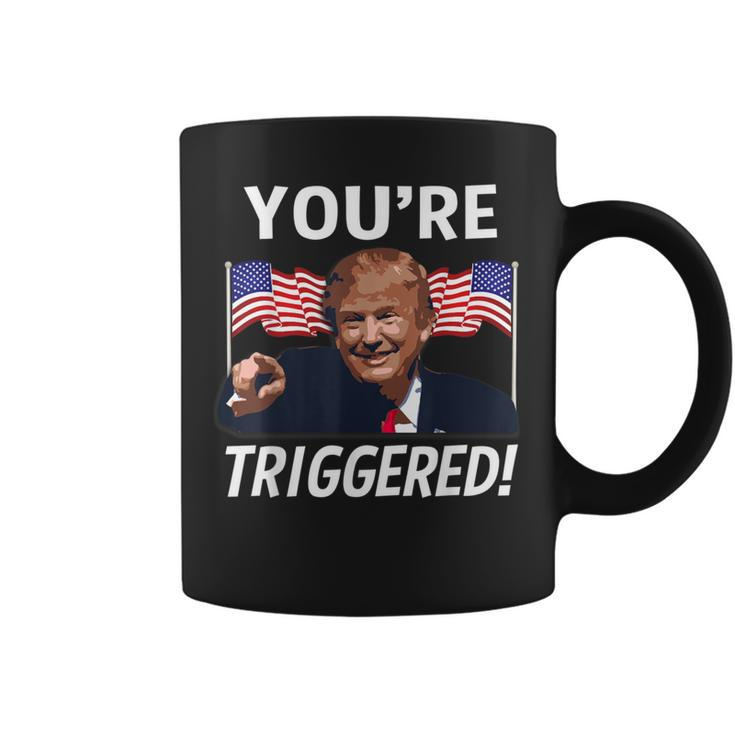 You're Triggered Donald Trump Meme Safe Space Flag Coffee Mug