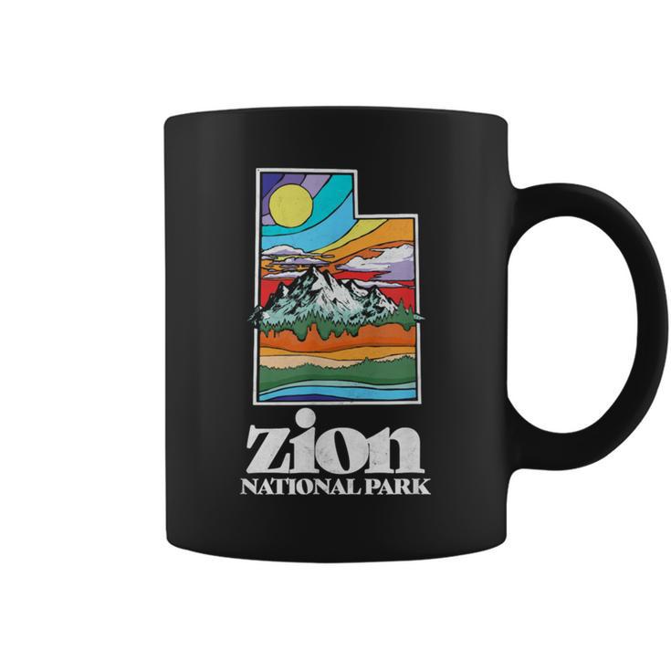 Zion National Park Utah Vintage Nature Outdoor Coffee Mug