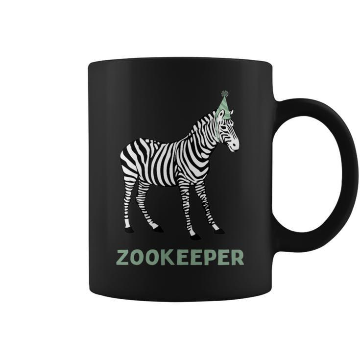 Zookeeper Zebra Birthday AdultKid Zebra Safari Party Coffee Mug