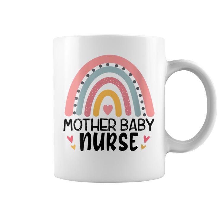 0Jvn Mother Baby Nurse Rainbow Postpartum Nursing Life Coffee Mug