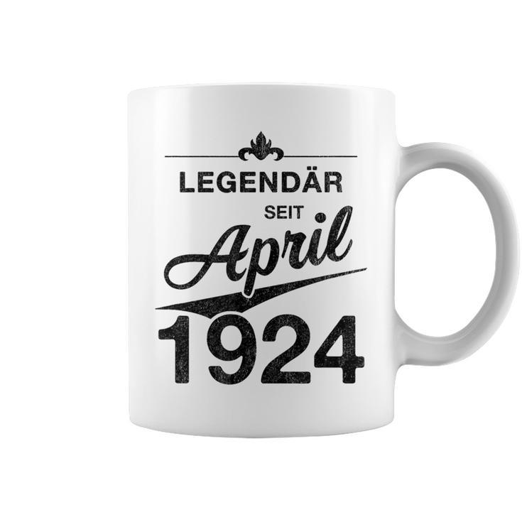 100 Geburtstag 100 Jahre Alt Legendär Seit April 1924 Tassen