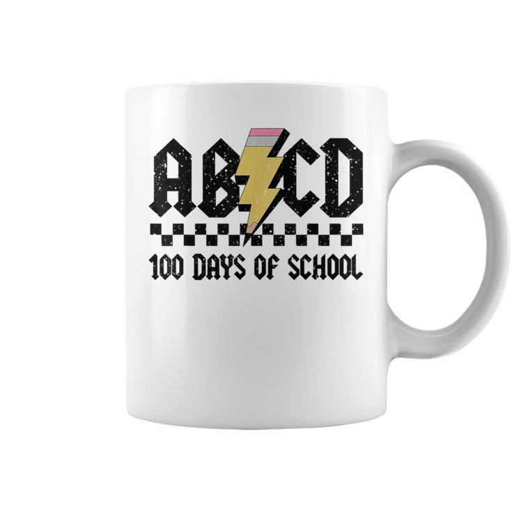100Th Day 100 Days Of School Abcd Teachers Rock Boys Girls Coffee Mug