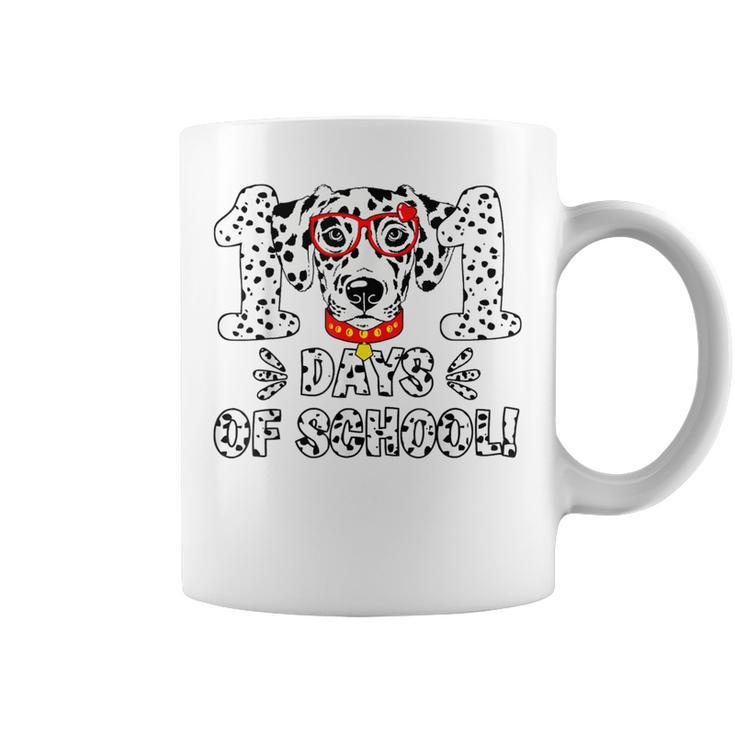 101 Days Of School Dalmatian Dog Teacher 100Th Day Of School Coffee Mug