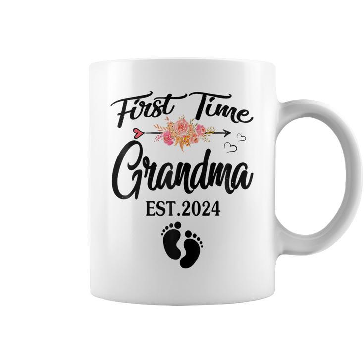 1St Time Grandma Est 2024 New First Grandma 2024 Coffee Mug